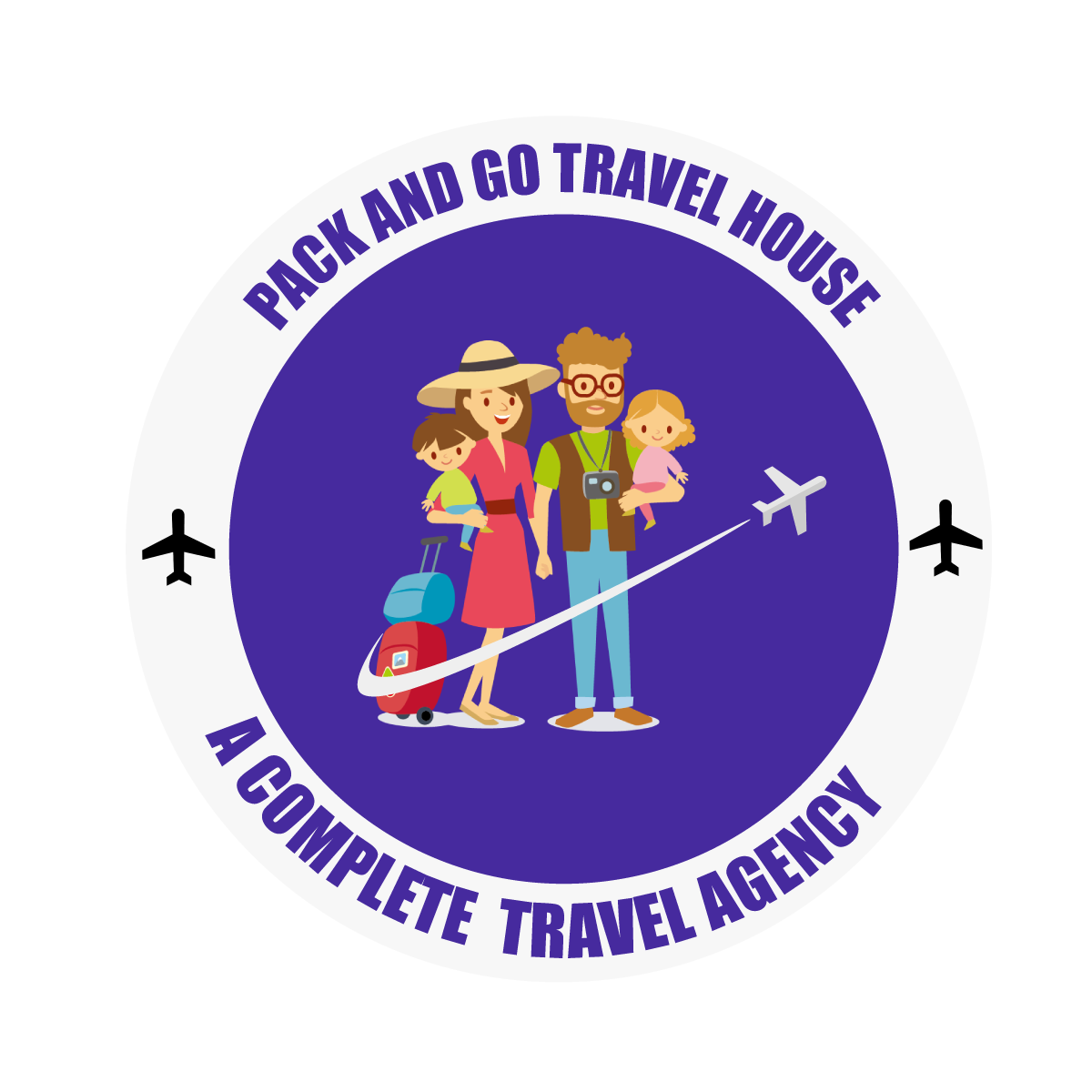 Pack and Go Travel House Logo